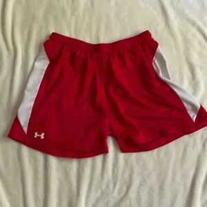 Red Under Armour Shorts size M